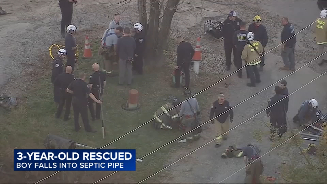 Young boy rescued after falling into septic pipe in West Goshen Township, Pennsylvania 

       — Hempstead Business news