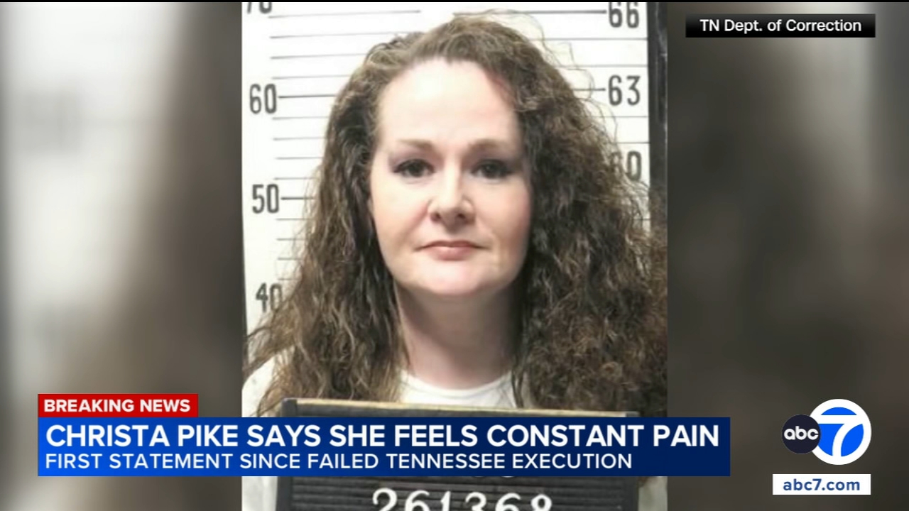 Christa Pike says she's 'recovering' after botched execution in new statement
— WABC-TV Eyewitness News (ABC7 NY)